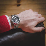 Maurice Lacroix Aikon Chronograph Black Dial Silver Steel Strap Watch for Men - AI1018-SS002-330-1 Buy Now By Maurice Lacroix