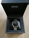 Hugo Boss Officer Black Dial Silver Steel Strap Watch for Men - 1513614 Buy Now By Hugo Boss