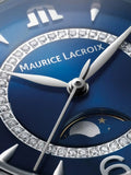 Maurice Lacroix Fiaba Moonphase Blue Dial Silver Steel Strap Watch for Women - FA1084-SS002-420-1 Buy Now By Maurice Lacroix