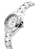 Tag Heuer Aquaracer Diamonds Mother of Pearl Dial Silver Steel Strap Watch for Women - WBD1414.BA0741 Buy Now By Tag Heuer