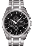 Tissot Couturier Chronograph Black Dial Silver Steel Strap Watch For Men - T035.617.11.051.00 Buy Now By Tissot