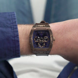 Guess Phoenix Multifunction Blue Dial Brown Leather Strap Watch for Men - GW0202G2 Buy Now By Guess