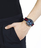 Gucci GG2570 Quartz Blue Dial Blue & Red Nylon Strap Watch For Men - YA142304 Buy Now By Gucci