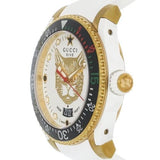 Gucci Dive Quartz White Dial White Rubber Strap Unisex Watch - YA136322 Buy Now By Gucci