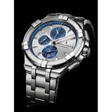 Maurice Lacroix Aikon Chronograph Silver Dial Silver Steel Strap Watch for Men - AI1018-SS002-131-1 Buy Now By Maurice Lacroix