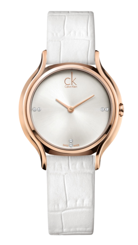 Calvin Klein Skirt White Dial White Leather Strap Watch for Women - K2U236KW Buy Now By Calvin Klein