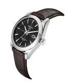 Tissot Gentleman Powermatic 80 Silicium Black Dial Brown Leather Strap Watch For Men - T127.407.16.051.01 Buy Now By Tissot