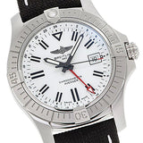 Breitling Avenger Automatic GMT 43 White Dial Black Nylon Strap Watch for Men - A32397101A1X1 Buy Now By Breitling