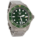 Tag Heuer Aquaracer Professional 300 Automatic Green Dial Silver Steel Strap Watch for Men - WBP208B.BF0631 Buy Now By Tag Heuer