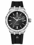 Maurice Lacroix Aikon Automatic Chronograph Black Dial Black Leather Strap Watch for Men - AI1808-SS000-330-2 Buy Now By Maurice Lacroix