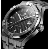 Maurice Lacroix Aikon Automatic Black Dial Silver Steel Strap Watch for Men - AI1807-SS002-330-1 Buy Now By Maurice Lacroix