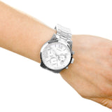 Guess Sunrise Multifunction Quartz White Dial Silver Steel Strap Watch For Women - W0330L3 Buy Now By Guess