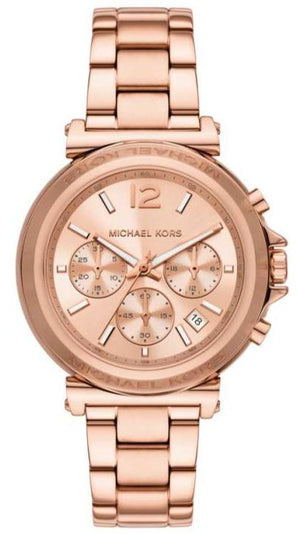 Michael Kors Maren Chronograph Rose Gold Dial Rose Gold Steel Strap Watch for Women - MK7494 Buy Now By Michael Kors