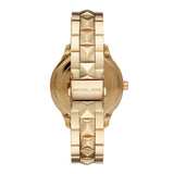 Michael Kors Runway Mercer Crystals Gold Dial Gold Steel Strap Watch For Women - MK6714 Buy Now By Michael Kors