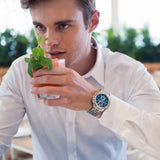 Maurice Lacroix Aikon Chronograph Black Dial Silver Steel Strap Watch for Men - AI1018-SS002-330-1 Buy Now By Maurice Lacroix