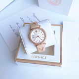 Versace V-Twist White Dial White Leather Strap Watch for Women - VELS00419 Buy Now By Versace