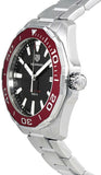 Tag Heuer Aquaracer Black Dial Silver Steel Strap Watch for Men - WAY101B.BA0746 Buy Now By Tag Heuer