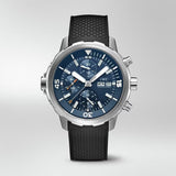 IWC Aquatimer Automatic Chronograph 44mm Blue Dial Black Rubber Strap Watch for Men - IW376805 Buy Now By IWC