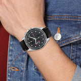 Tommy Hilfiger Parker Chronograph Quartz Grey Dial Black Leather Strap Watch For Men - 1791838 Buy Now By Tommy Hilfiger