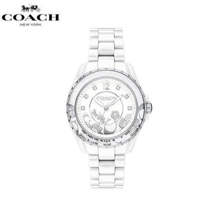 Coach Preston White Dial White Steel Strap Watch for Women - 14503464 Buy Now By Coach
