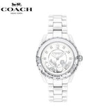 Coach Preston White Dial White Steel Strap Watch for Women - 14503464 Buy Now By Coach