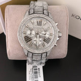 Michael Kors Wren Chronograph Crystals Silver Dial Silver Steel Strap Watch For Women - MK6317 Buy Now By Michael Kors