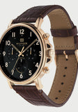 Tommy Hilfiger Daniel Black Dial Brown Leather Strap Watch for Men - 1710379 Buy Now By Tommy Hilfiger