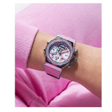 Guess Fusion Chronograph Pink Dial Pink Leather Strap Watch for Women - GW0553L5 Buy Now By Guess