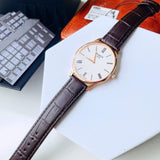 Tissot Tradition 5.5 White Dial Brown Leather Strap Watch for Men - T063.409.36.018.00 Buy Now By Tissot