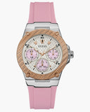 Guess Zena Quartz White Dial Pink Rubber Strap Watch For Women - W1094L4 Buy Now By Guess