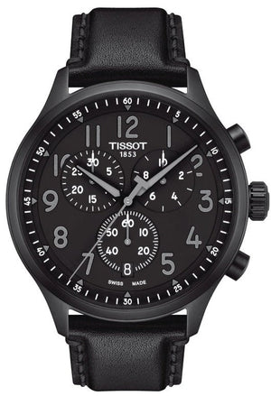 Tissot Chrono XL Vintage Black Dial Black Leather Strap Watch For Men - T116.617.36.052.00 Buy Now By Tissot