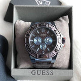 Guess Force Quartz Brown Dial Brown Leather Strap Watch For Men - W0674G5 Buy Now By Guess