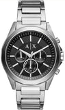 Armani Exchange Drexler Chronograph Black Dial Silver Steel Strap Watch for Men - AX2600 Buy Now By Armani Exchange