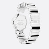 Dior Gem Dior Mother of Pearl Diamonds Black Dial Silver Steel Strap Watch for Women - CD18111X1058 Buy Now By Dior