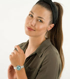 Emporio Armani Rosa Diamonds Mother of Pearl Blue Dial Silver Mesh Bracelet Watch For Women - AR11380 Buy Now By Emporio Armani