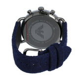 Emporio Armani Aviator Quartz Grey Dial Blue Fabric Strap Watch For Men - AR11144 Buy Now By Emporio Armani