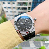 Maurice Lacroix Aikon Automatic Black Dial Black Rubber Strap Watch For Men - AI6008-SS000-330-2 Buy Now By Maurice Lacroix
