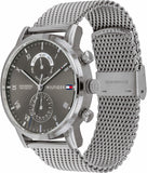 Tommy Hilfiger Kane Black Dial Silver Mesh Bracelet Watch for Men - 1710402 Buy Now By Tommy Hilfiger
