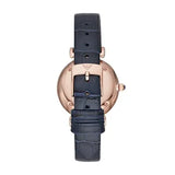 Emporio Armani Gianni T-Bar Quartz Blue Dial Blue Leather Strap Watch for Women - AR11424 Buy Now By Emporio Armani