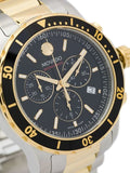 Movado Series 800 Chronograph Black Dial Two Tone Steel Strap Watch For Men - 2600146 Buy Now By Movado