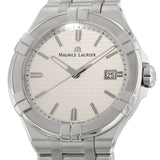 Maurice Lacroix Aikon Date White Dial Silver Steel Strap Watch for Men - AI1008-SS002-131-1 Buy Now By Maurice Lacroix