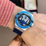 Maserati Potenza Automatic Skeleton Dial Blue Rubber Strap Watch For Men - R8821108035 Buy Now By Maserati