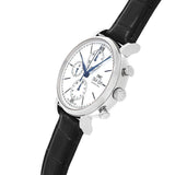 IWC Portofino Chronograph White Dial Black Leather Strap Watch for Men - IW391024 Buy Now By IWC