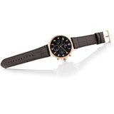Tommy Hilfiger Daniel Black Dial Brown Leather Strap Watch for Men - 1710379 Buy Now By Tommy Hilfiger