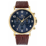 Tommy Hilfiger Daniel Blue Dial Brown Leather Strap Watch for Men - 1710380 Buy Now By Tommy Hilfiger