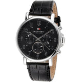 Tommy Hilfiger Daniel Black Dial Black Leather Strap Watch for Men - 1710381 Buy Now By Tommy Hilfiger