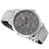 Tommy Hilfiger Brad Chronograph Quartz Grey Dial Silver Steel Strap Watch For Men - 1710385 Buy Now By Tommy Hilfiger
