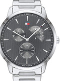 Tommy Hilfiger Brad Chronograph Quartz Grey Dial Silver Steel Strap Watch For Men - 1710385 Buy Now By Tommy Hilfiger