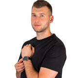 Tommy Hilfiger Brad Chronograph Black Dial Black Leather Strap Watch For Men - 1710391 Buy Now By Tommy Hilfiger