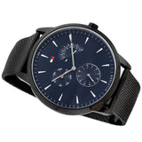 Tommy Hilfiger Brad Quartz Blue Dial Black Mesh Bracelet Watch For Men - 1710392 Buy Now By Tommy Hilfiger